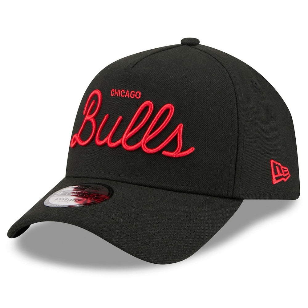 Chicago Bulls x Malbon Golf Unisex 9FORTY A-Frame Adjustable Hat Black - NBA