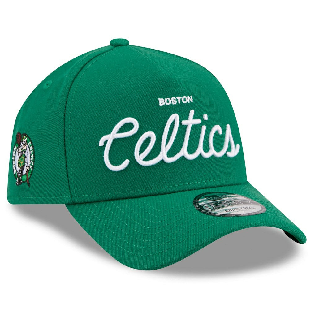 Boston Celtics x Malbon Golf Unisex 9FORTY A-Frame Adjustable Hat Green - NBA