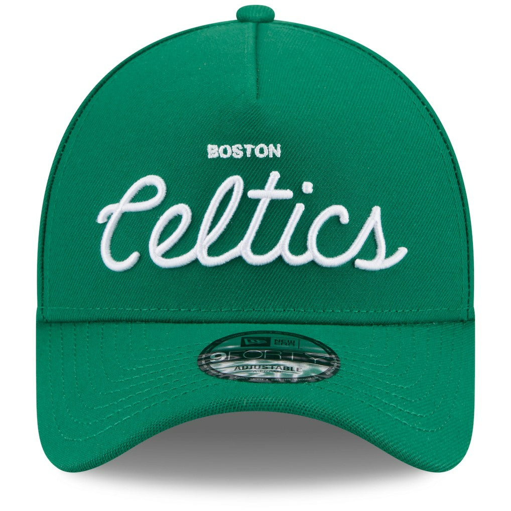 Boston Celtics x Malbon Golf Unisex 9FORTY A-Frame Adjustable Hat Green - NBA