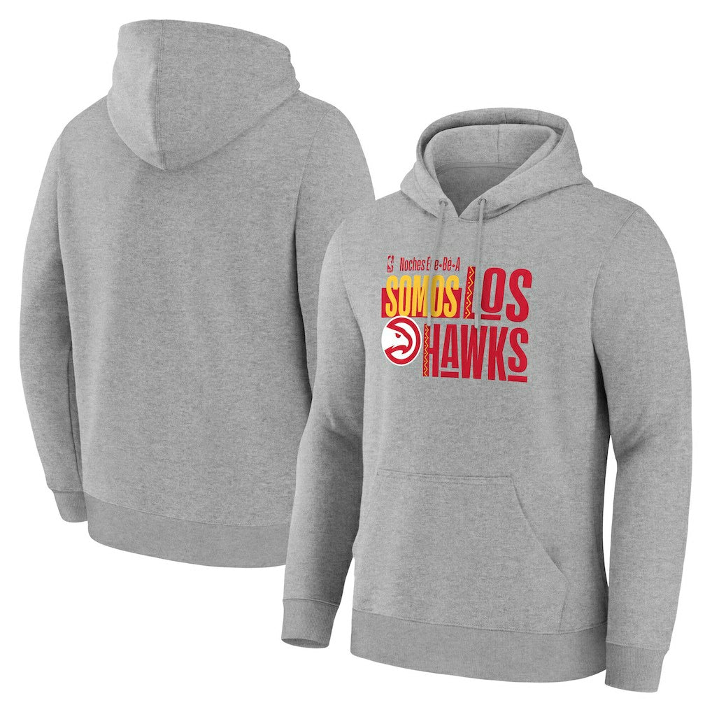 Atlanta Hawks Noches Training Hoodie Gray - NBA