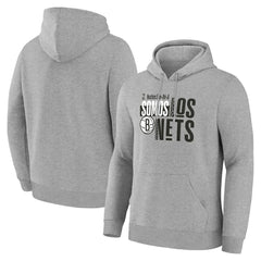 Brooklyn Nets Noches Training Hoodie Gray - NBA