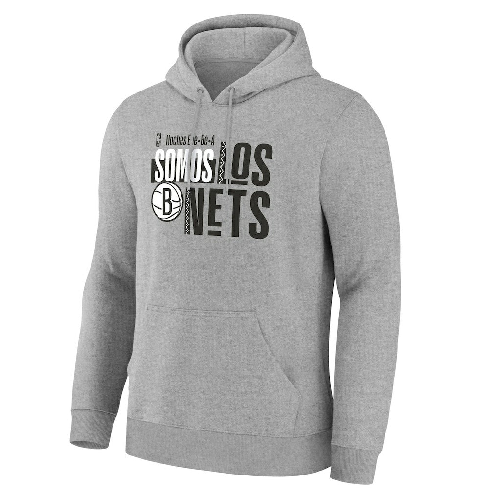 Brooklyn Nets Noches Training Hoodie Gray - NBA