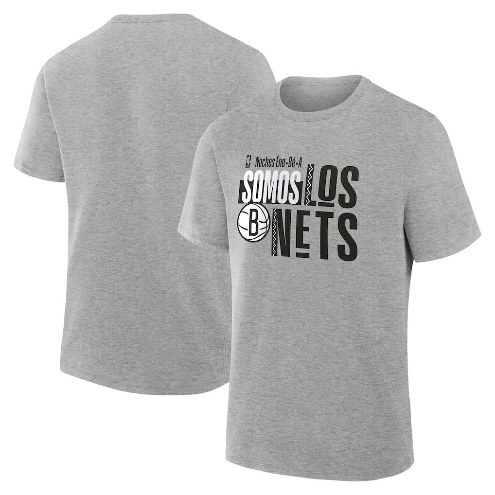 Brooklyn Nets Noches Training T-Shirt Gray - NBA