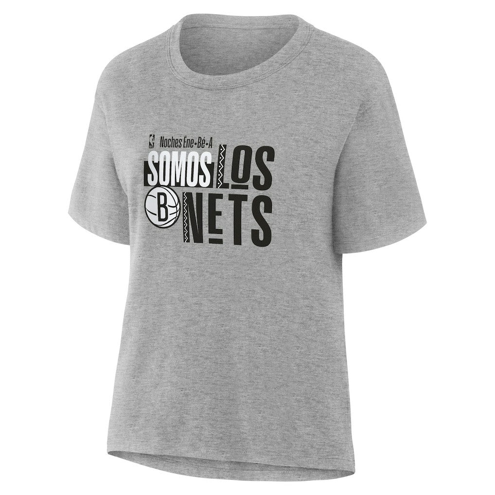 Brooklyn Nets Women's Noches Training T-Shirt Gray - NBA