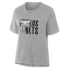Brooklyn Nets Women's Noches Training T-Shirt Gray - NBA