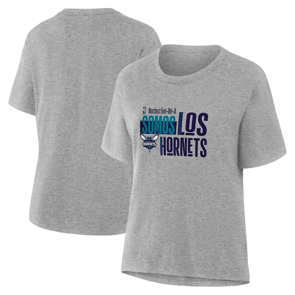 Charlotte Hornets Women's Noches Training T-Shirt Gray - NBA