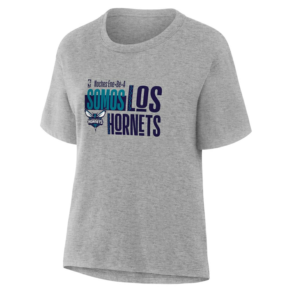 Charlotte Hornets Women's Noches Training T-Shirt Gray - NBA