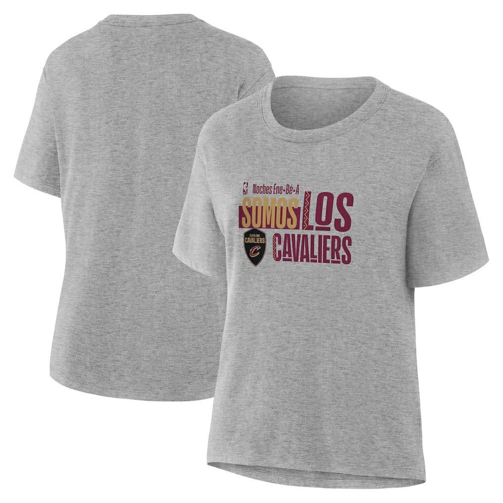 Cleveland Cavaliers Women's Noches Training T-Shirt Gray - NBA