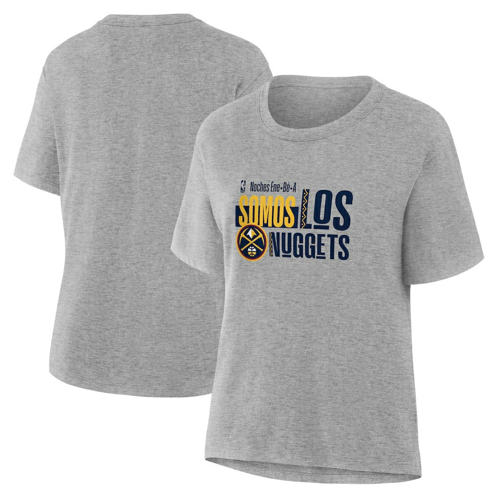 Denver Nuggets Women's Noches Training T-Shirt Gray - NBA