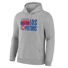 Detroit Pistons Noches Training Hoodie Gray - NBA