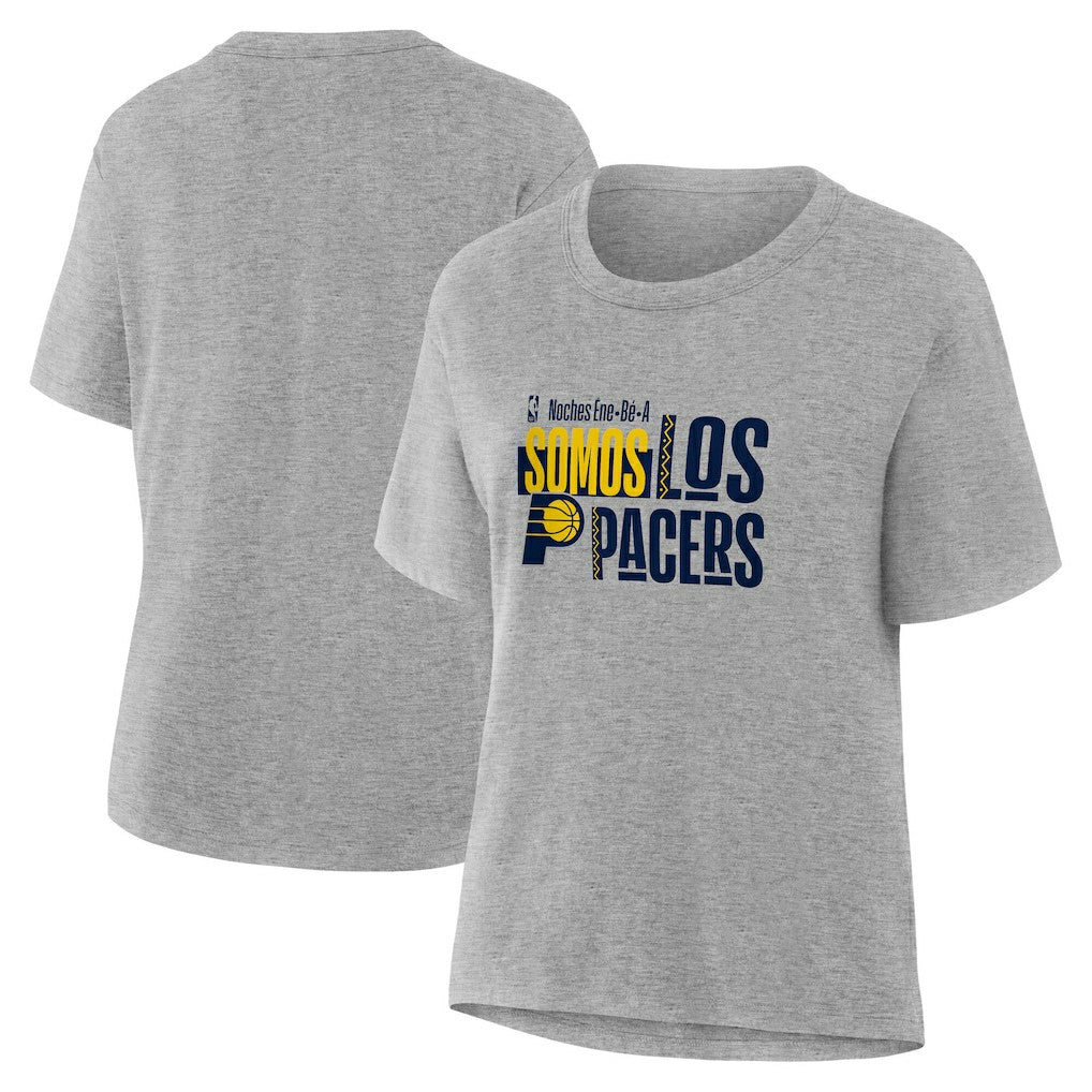 Indiana Pacers Women's Noches Training T-Shirt Gray - NBA