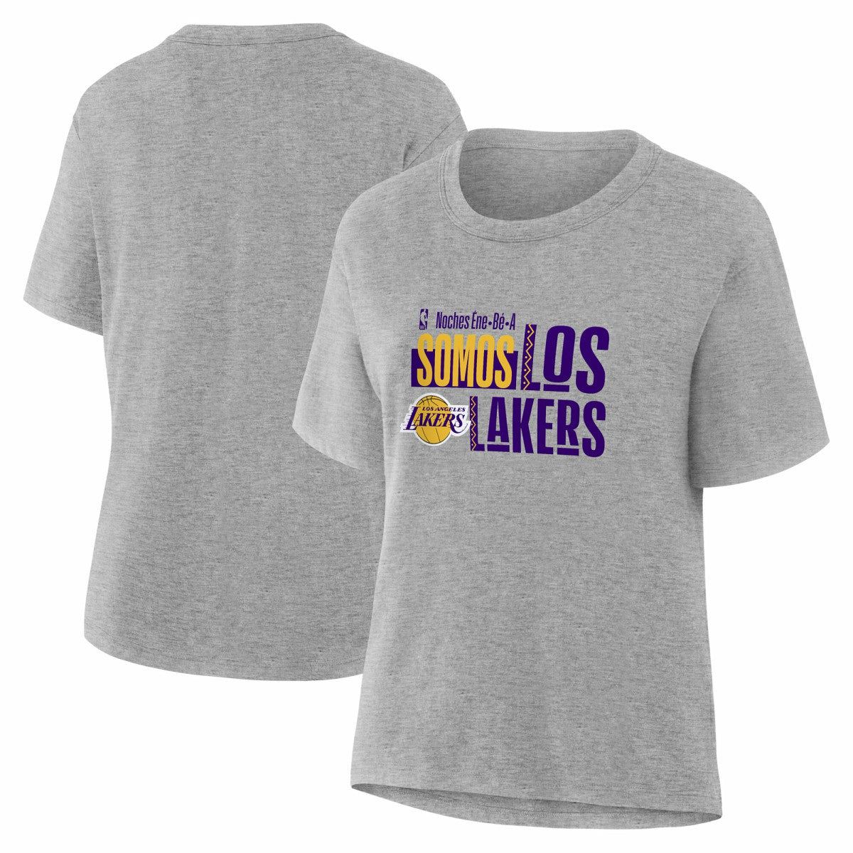 Los Angeles Lakers Women's Noches Training T-Shirt Gray - NBA