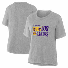 Los Angeles Lakers Women's Noches Training T-Shirt Gray - NBA