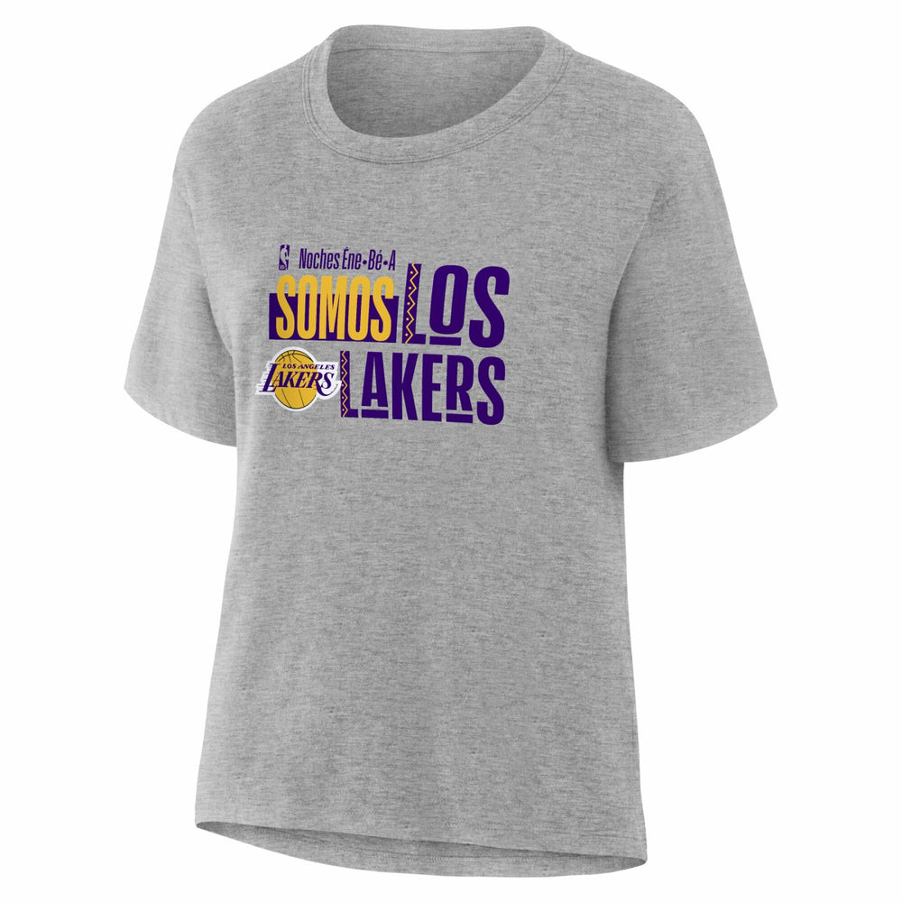 Los Angeles Lakers Women's Noches Training T-Shirt Gray - NBA