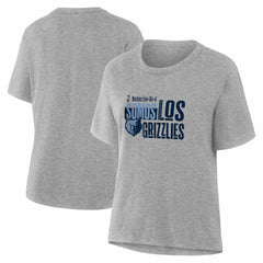 Memphis Grizzlies Women's Noches Training T-Shirt Gray - NBA