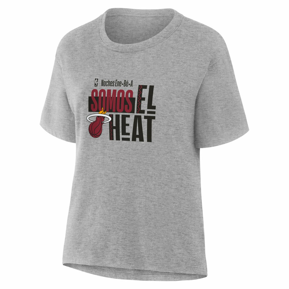 Miami Heat Women's Noches Training T-Shirt Gray - NBA