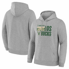 Milwaukee Bucks Noches Training Hoodie Gray - NBA