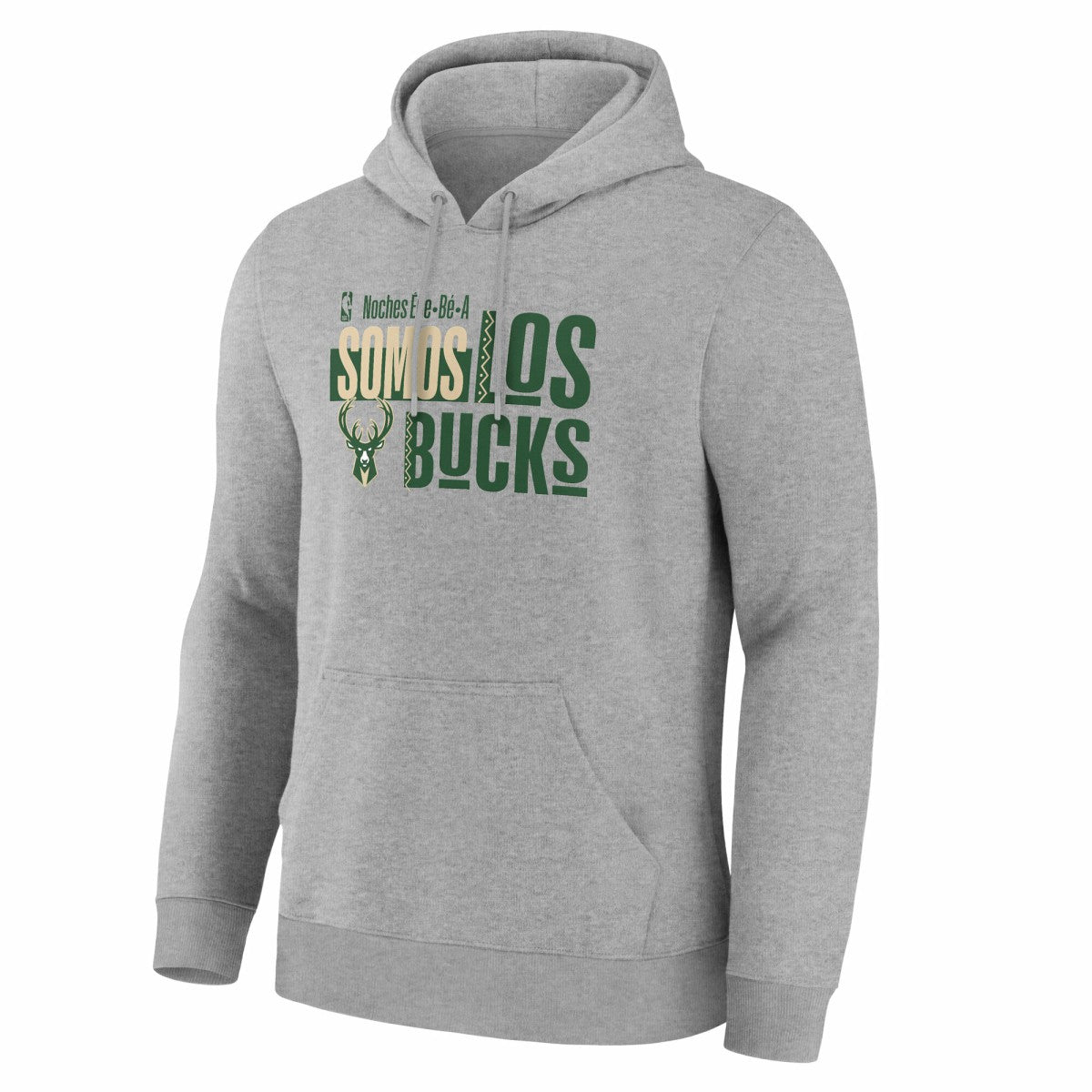 Milwaukee Bucks Noches Training Hoodie Gray - NBA