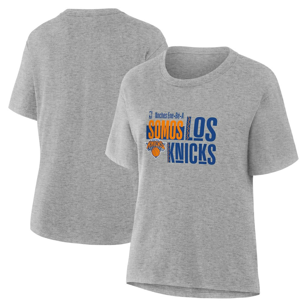 New York Knicks Women's Noches Training T-Shirt Gray - NBA