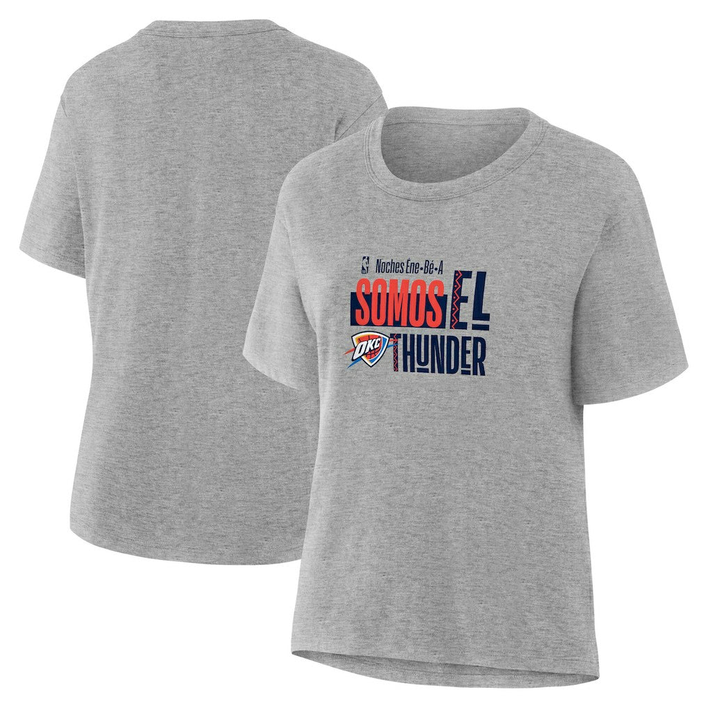 Oklahoma City Thunder Women's Noches Training T-Shirt Gray - NBA