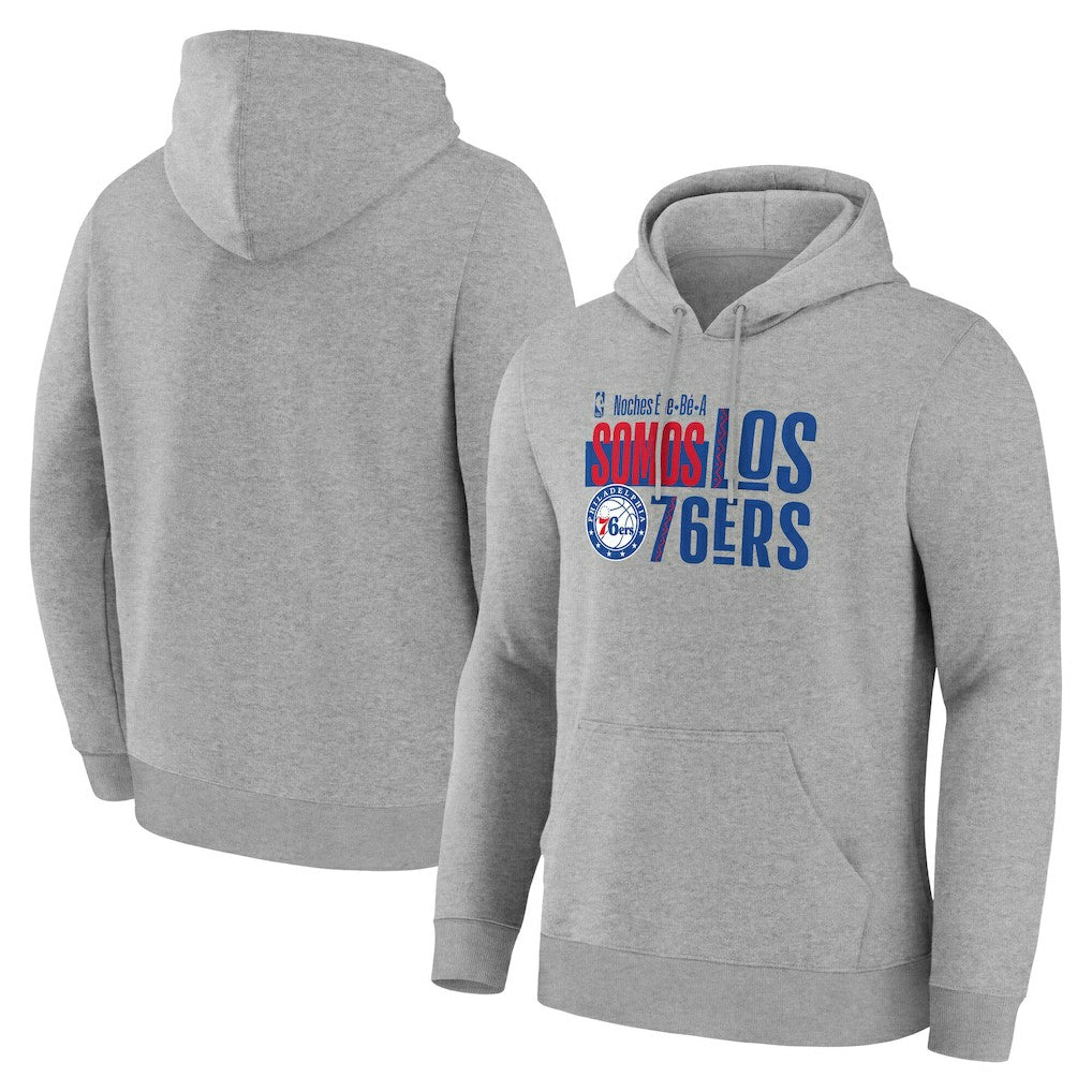 Philadelphia 76ers Noches Training Hoodie Gray - NBA