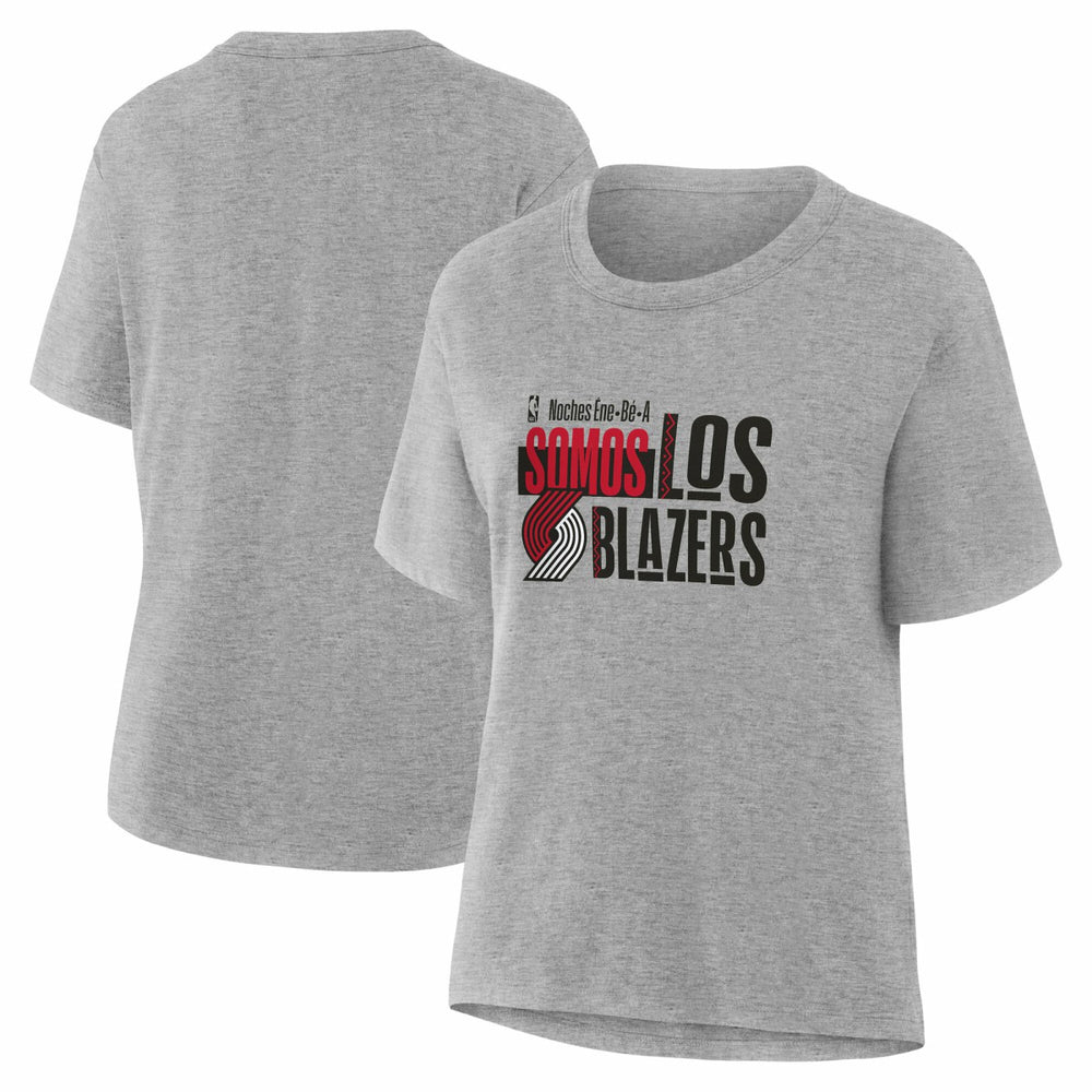 Portland Trail Blazers Women's Noches Training T-Shirt Gray - NBA