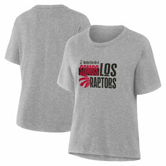 Toronto Raptors Women's Noches Training T-Shirt Gray - NBA