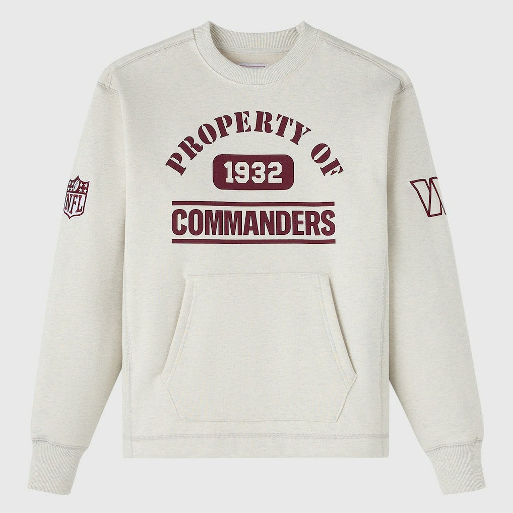 Washington Commanders OVO x NFL Unisex Fleece Sweatshirt Heather Gray | NFL