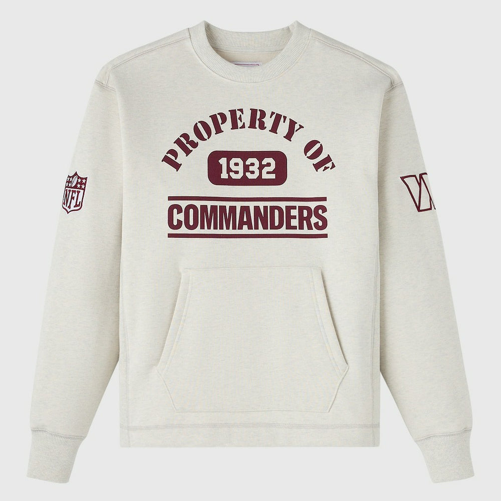 Washington Commanders OVO x NFL Unisex Fleece Sweatshirt Heather Gray | NFL