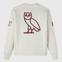 Washington Commanders OVO x NFL Unisex Fleece Sweatshirt Heather Gray | NFL