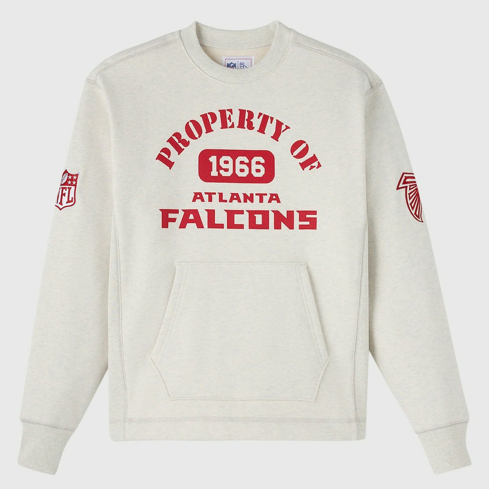 Atlanta Falcons OVO x NFL Unisex Fleece Sweatshirt Heather Gray | NFL