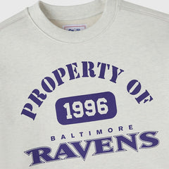 Baltimore Ravens OVO x NFL Unisex Fleece Sweatshirt Heather Gray | NFL