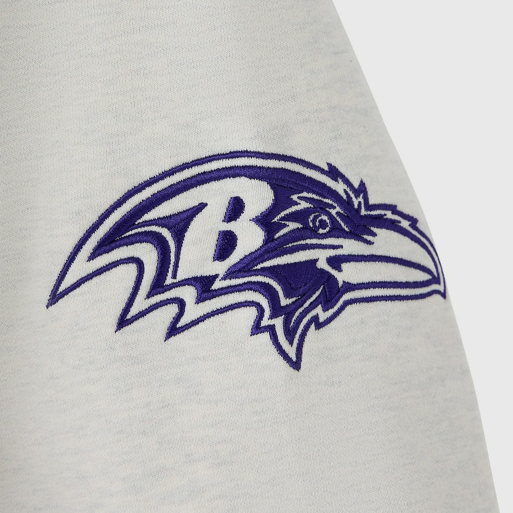 Baltimore Ravens OVO x NFL Unisex Fleece Sweatshirt Heather Gray | NFL
