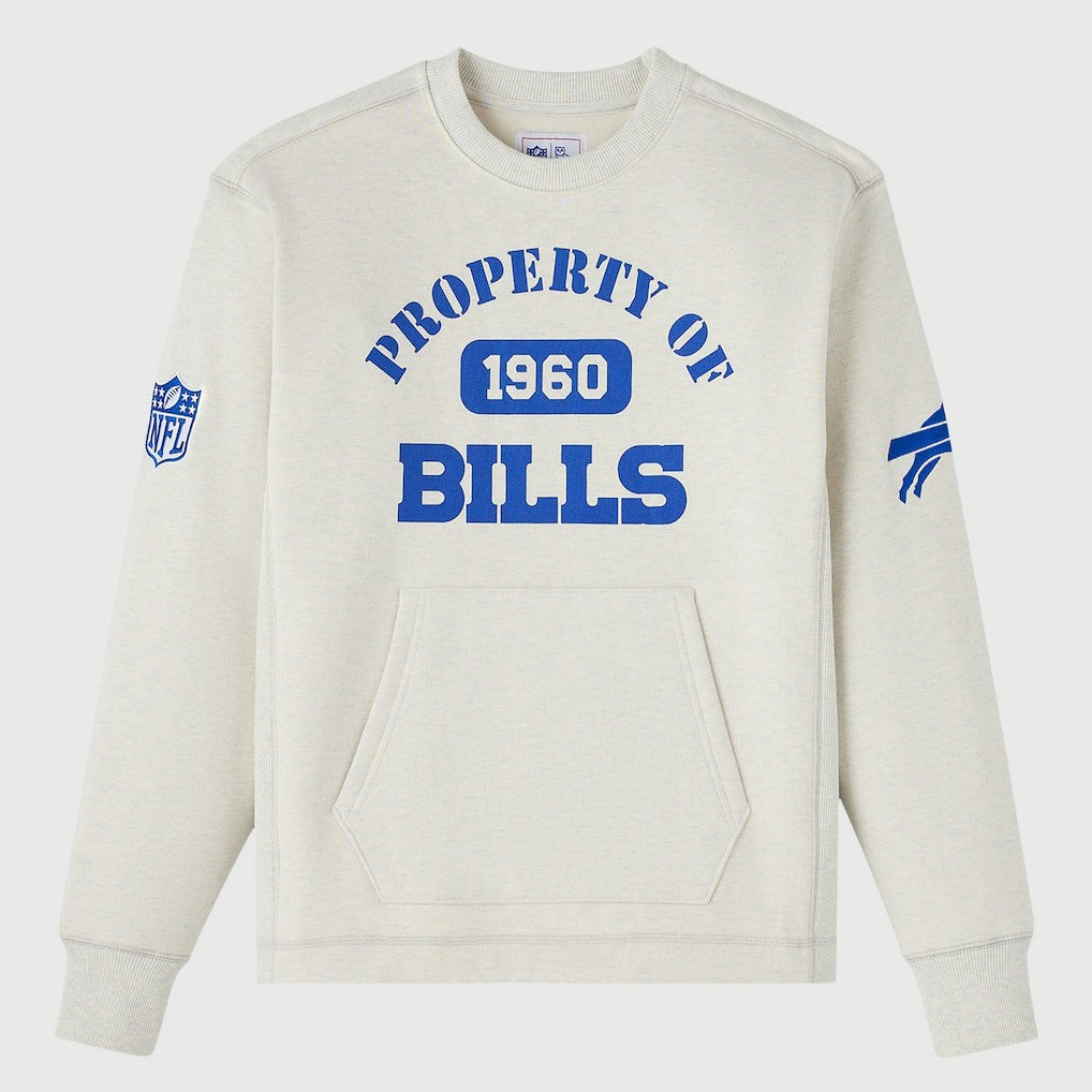 Buffalo Bills OVO x NFL Unisex Fleece Sweatshirt Heather Gray | NFL