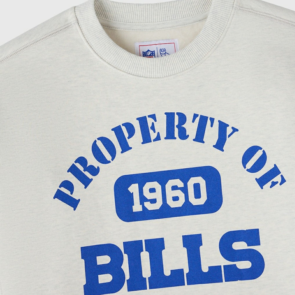 Buffalo Bills OVO x NFL Unisex Fleece Sweatshirt Heather Gray | NFL