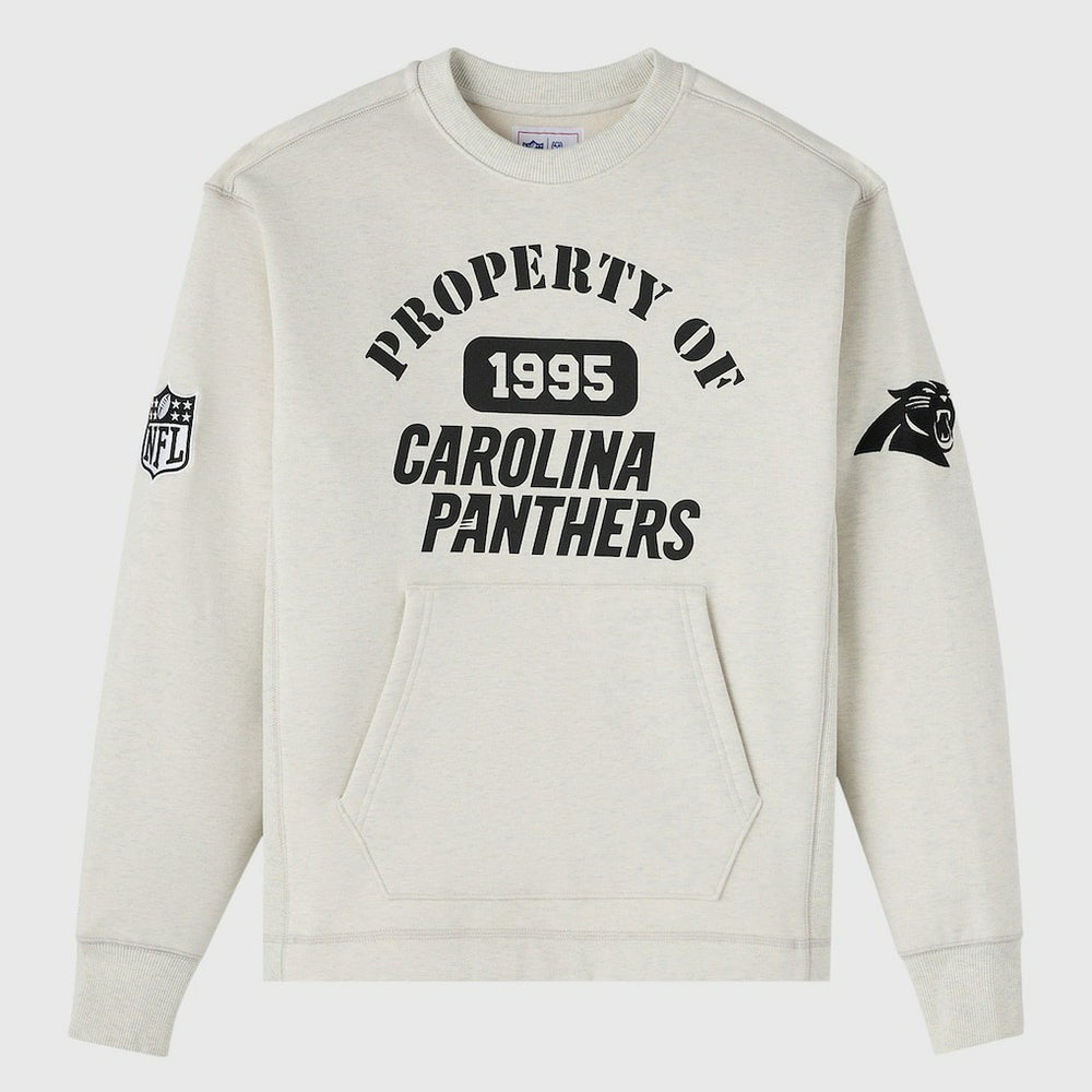 Carolina Panthers OVO x NFL Unisex Fleece Sweatshirt Heather Gray | NFL