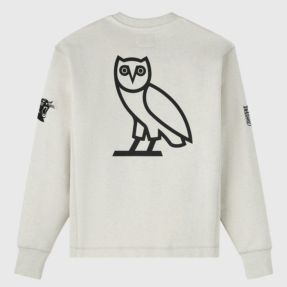 Carolina Panthers OVO x NFL Unisex Fleece Sweatshirt Heather Gray | NFL
