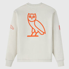 Denver Broncos OVO x NFL Unisex Fleece Sweatshirt Heather Gray | NFL