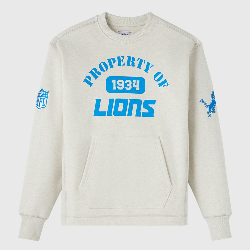 Detroit Lions OVO x NFL Unisex Fleece Sweatshirt Heather Gray | NFL