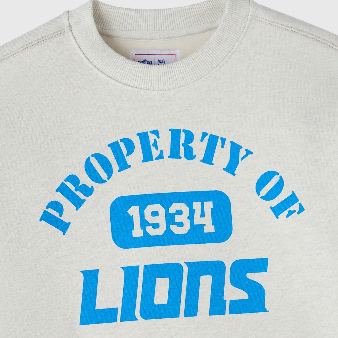 Detroit Lions OVO x NFL Unisex Fleece Sweatshirt Heather Gray | NFL