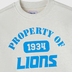 Detroit Lions OVO x NFL Unisex Fleece Sweatshirt Heather Gray | NFL