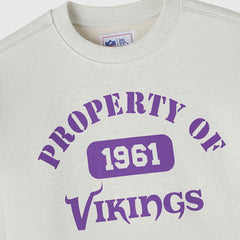 Minnesota Vikings OVO x NFL Unisex Fleece Sweatshirt Heather Gray | NFL