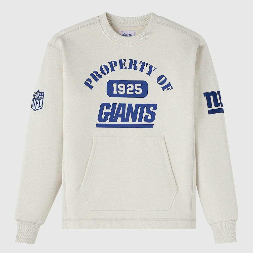 New York Giants OVO x NFL Unisex Fleece Sweatshirt Heather Gray | NFL