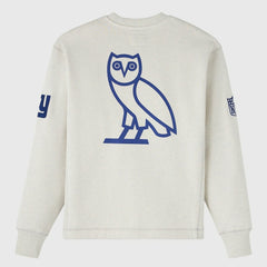 New York Giants OVO x NFL Unisex Fleece Sweatshirt Heather Gray | NFL