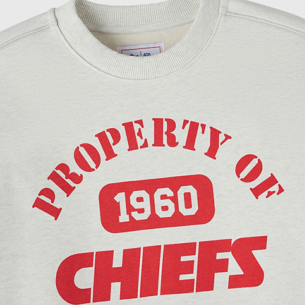 Kansas City Chiefs OVO x NFL Unisex Fleece Sweatshirt Heather Gray | NFL