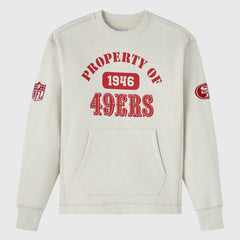 San Francisco 49ers OVO x NFL Unisex Fleece Sweatshirt Heather Gray | NFL