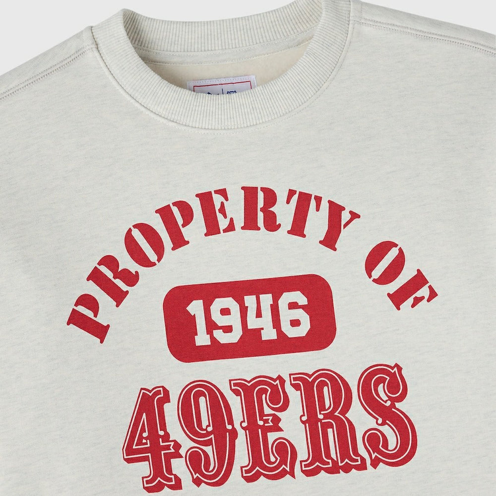 San Francisco 49ers OVO x NFL Unisex Fleece Sweatshirt Heather Gray | NFL