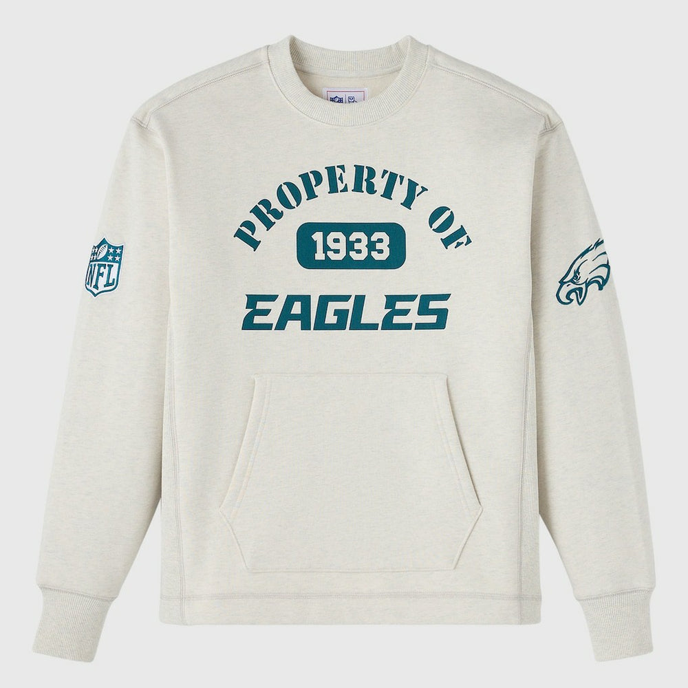 Philadelphia Eagles OVO x NFL Unisex Fleece Sweatshirt Heather Gray | NFL