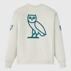 Philadelphia Eagles OVO x NFL Unisex Fleece Sweatshirt Heather Gray | NFL