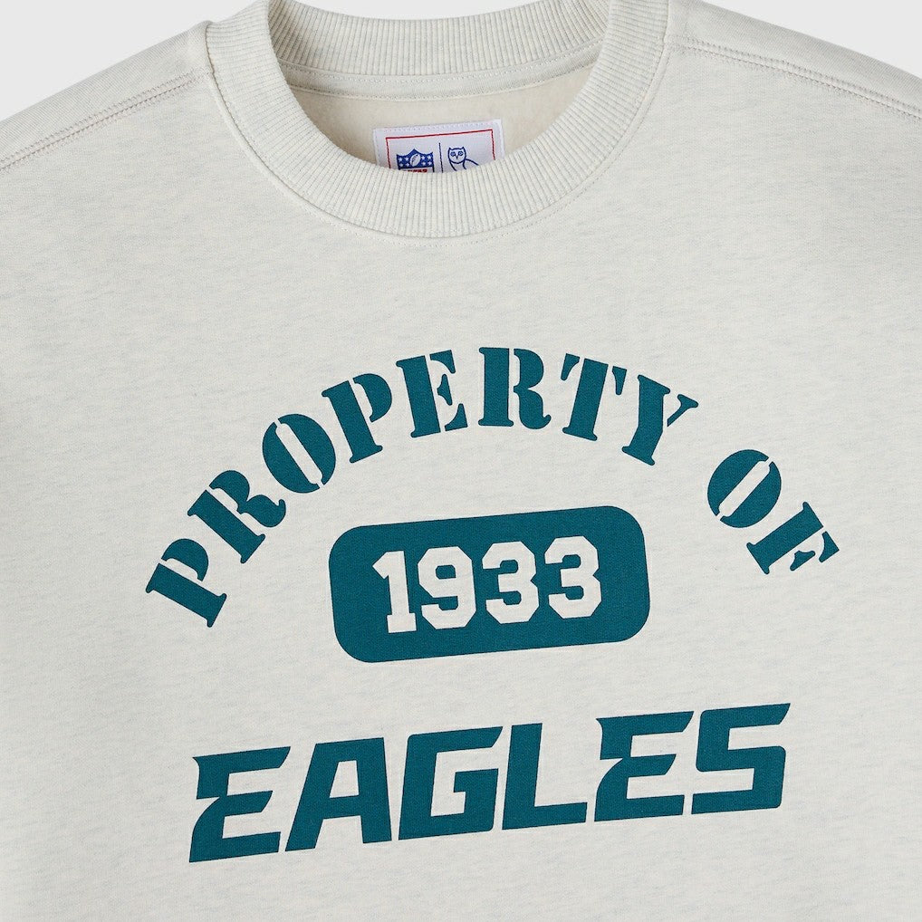 Philadelphia Eagles OVO x NFL Unisex Fleece Sweatshirt Heather Gray | NFL
